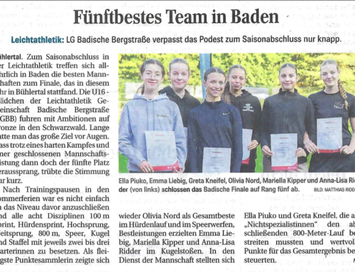 Fünftbestes Team in Baden