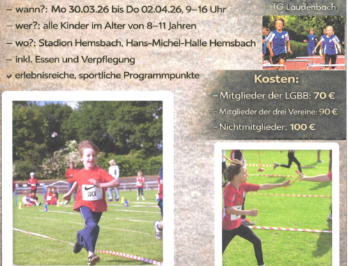 Oster-Camp Kinderleichtathletik 30.03. – 02.04.2026