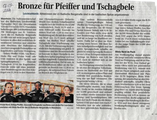 Bronze für Pfeiffer und Tschagbele